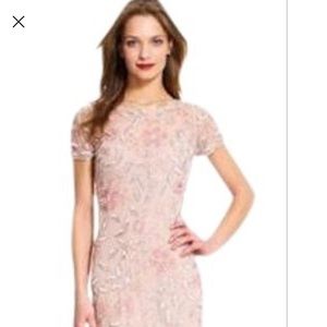 Blush Embellished Adrianna Papell gown